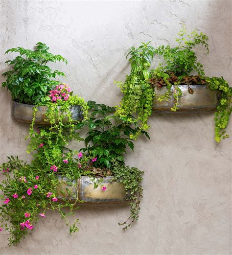 metal wall planter box|rustic metal planter boxes.